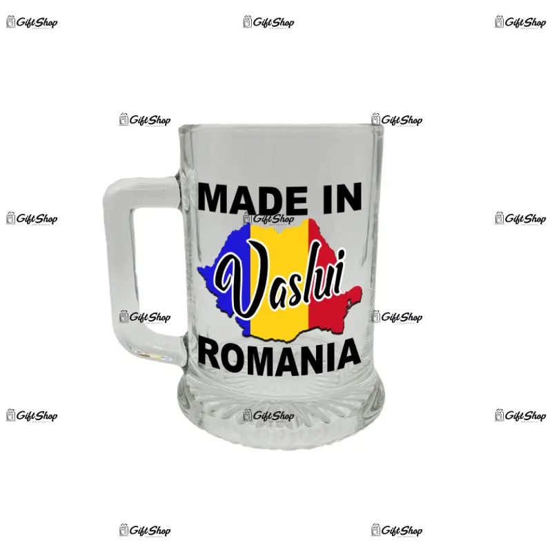 Made in vaslui romania, halba cu mesaj